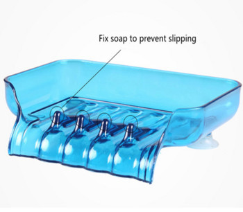 Гореща разпродажба Водопад Пластмасова сапунерка Аксесоари за баня Дренажна кутия за сапун Душ Поставка за сапун Изцеждане на кухненска мивка Поставка за гъба