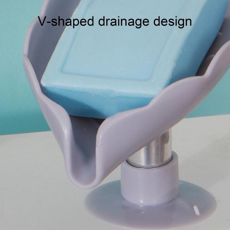 Kaasaskantav seebialuse lehekujuline seebihoidja Lehekujuline seebikarp Seebialus vannitoa iminapa jaoks Vannitoa hoiuruum seebi jaoks