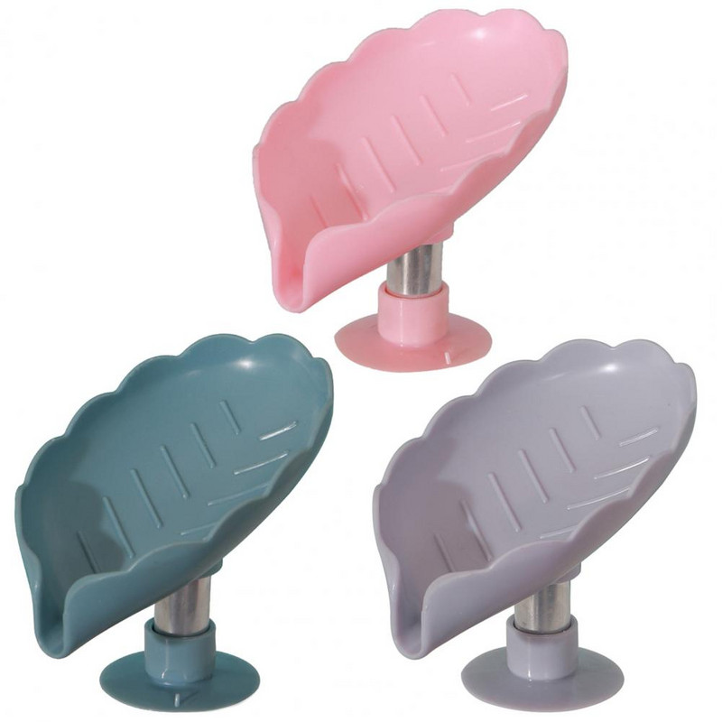 Kaasaskantav seebialuse lehekujuline seebihoidja Lehekujuline seebikarp Seebialus vannitoa iminapa jaoks Vannitoa hoiuruum seebi jaoks