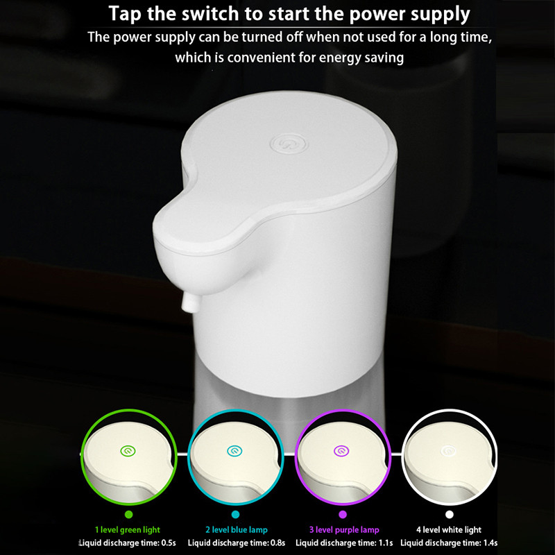 Automatski dozator pjenastog sapuna, USB punjiva infracrvena indukcijska beskontaktna posuda za šampon za gel za tuširanje za dom