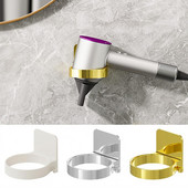 Držač za organiziranje sušila za kosu bez udaraca Zidni držač za organiziranje sušila za kosu Vodootporna polica za sušilo za kosu Polica za kupaonicu