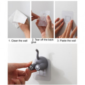 Izdržljiva viseća kuka Stalak za pohranu četkice za zube Dizajn životinjskog repa iz crtanih filmova za dnevnu sobu Privjesak za ključeve Kuka za pohranu