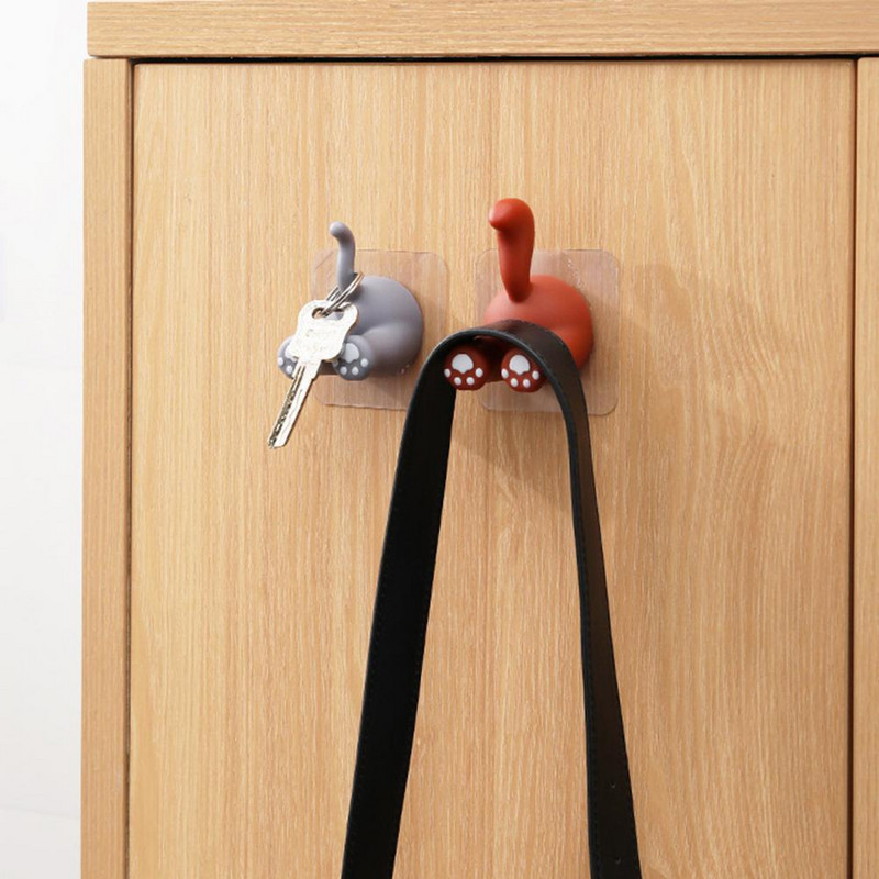 Izdržljiva viseća kuka Stalak za pohranu četkice za zube Dizajn životinjskog repa iz crtanih filmova za dnevnu sobu Privjesak za ključeve Kuka za pohranu