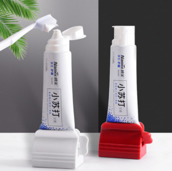 Πολυλειτουργικός πλαστικός σωλήνας κρέμας μπάνιου Squeezing Dispenser Rolling Tube Squeezer Tooth Paste Squeezer Dispenser οδοντόκρεμας