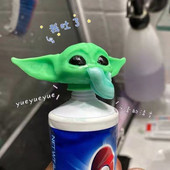 Anime Žvaigždžių karai Baby Yoda Figūriniai žaislai Išspaudžiami dantų pastos animaciniai filmai Juokingas žaislas Yoda Kawaii modelis Vonios reikmenys Dovana vaikams