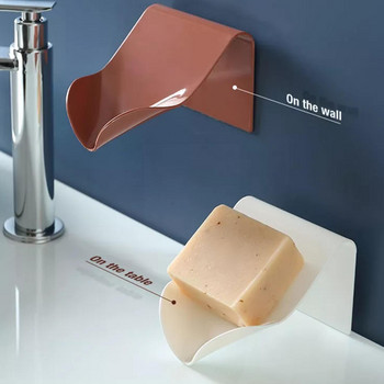 Кутия за държач за сапун за баня Стенен монтиран дренаж Кутия за тава за сапун Кутия за сапун за баня Поставка за сапун Съхранение на гъба за душ Достъп за баня M9e3