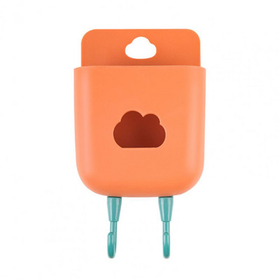 Kutija za pohranu, zidni, odvojivi držač za telefon, rupa za vješanje, plastični stalak za daljinski upravljač, organizator s dvije kuke za dom