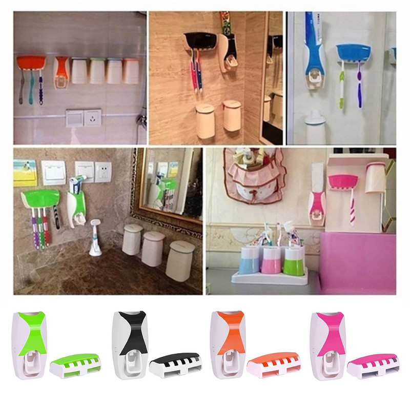 Dječji dozator paste za zube Cjedilo Držač četkice za zube Set za kupaonicu