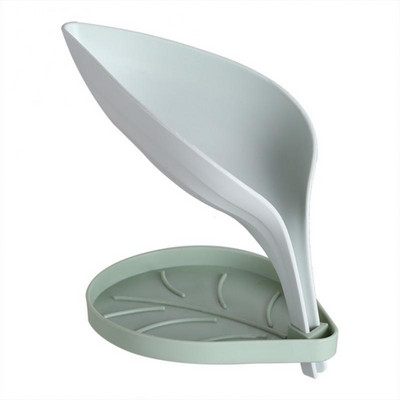 Držač sapuna za kupaonicu Neklizajući odvod Kutija za sapun Posuda Prijenosni plastični pladanj za spužvu Kutija za sapun u obliku lista Pribor za kupanje