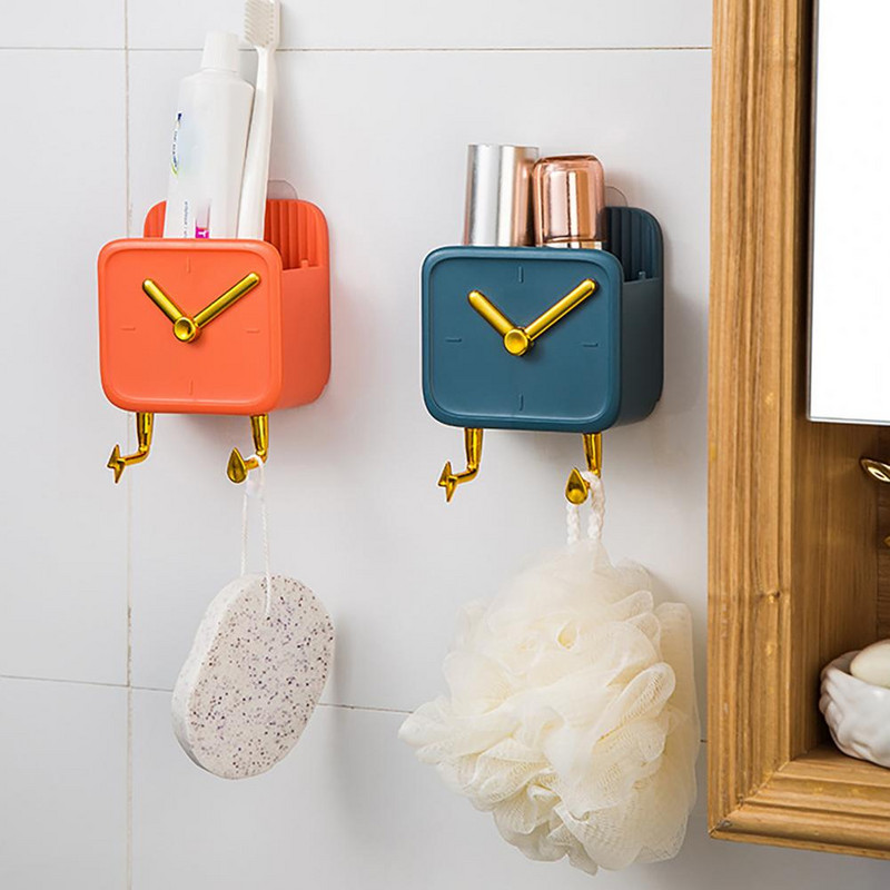 Sienas turētājs Tālruņa organizators Pie sienas stiprināms plaša lietojuma pulksteņa dizains Jauki daudzfunkcionāli guļamistabai