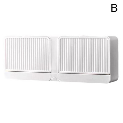 Nova kutija za sapun s pražnjenjem Kutija za sapun s dvostrukim pretincima Montirana na zid bez s poklopcem za sapun Kutija za sapun Držač za sapun Probijanje V3P1