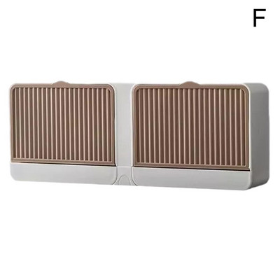 Nova kutija za sapun s pražnjenjem Kutija za sapun s dvostrukim pretincima Montirana na zid bez s poklopcem za sapun Kutija za sapun Držač za sapun Probijanje V3P1