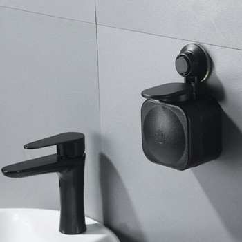 Вендуза за баня Дозатор за течен сапун Монтиран на стена Водоустойчива кутия за сапун Пластмасова преса Преносим спестяващ място Консумативи за баня YJ