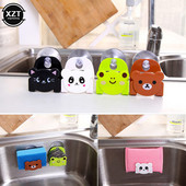 1Gb karikatūra Piesūcošais disks Sūklis lupatu glabāšanas statīvs Vannas istabas piederumi plaukti Virtuves piederumi Izlietnes uzglabāšanas turētāji Pie sienas stiprināmi