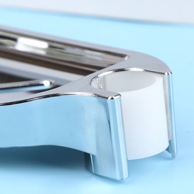 1kom 25mm ABS plastična šipka za tuširanje Držač sapuna Paleta sapuna Podesiva kutija za tuširanje sapuna za kliznu šipku Kupaonska posuda