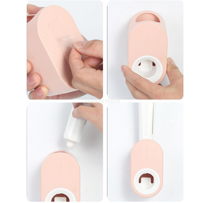 Automatski dozator paste za zube Cjedilo Zidni nosač Plastični držač otporan na prašinu Dozeri paste Kupaonski jeftini stiskači Set za tuširanje