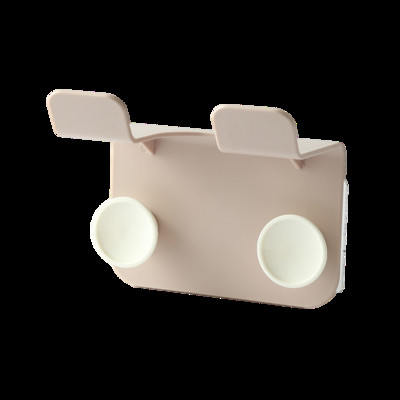 Pie sienas stiprināms matu žāvētāja statīvs pašlīmējošs salona instrumentu taisnotāja turētājs, plastmasas dzīvojamās istabas uzglabāšanas plaukta organizators