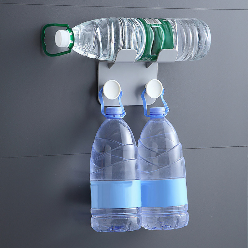 Pie sienas stiprināms matu žāvētāja statīvs pašlīmējošs salona instrumentu taisnotāja turētājs, plastmasas dzīvojamās istabas uzglabāšanas plaukta organizators