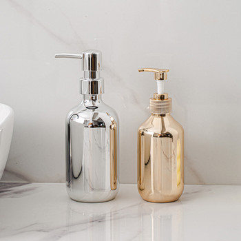 Μπουκάλι Σαπουνιού Μπάνιου Ασημένιο Refill Refill Shampoo Conditioner Empty Bottle Kitchen Soap Dispenser Bottle 300/500ml