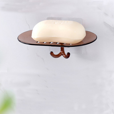 Plastmasas drenāžas ziepju turētājs tualetes bezšuvju piesūceknis ziepju kaste vannas istabas organizators uzglabāšanas plaukts ziepju kastes trauku ziepju paliktņa turētājs