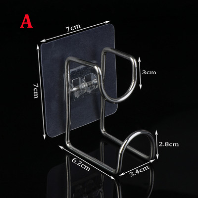 Nova zidna jaka ljepljiva kuka za vrata Držač ljepljive vješalice Zidna kuka od nehrđajućeg čelika Držač za umivaonik Kuhinja Kupaonica