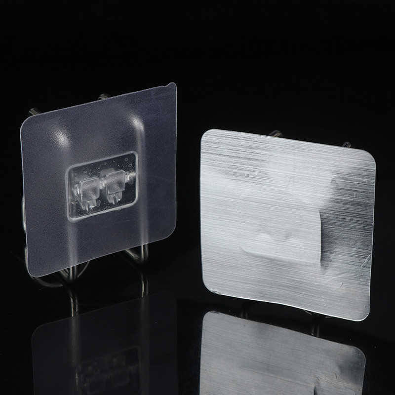 Nova zidna jaka ljepljiva kuka za vrata Držač ljepljive vješalice Zidna kuka od nehrđajućeg čelika Držač za umivaonik Kuhinja Kupaonica