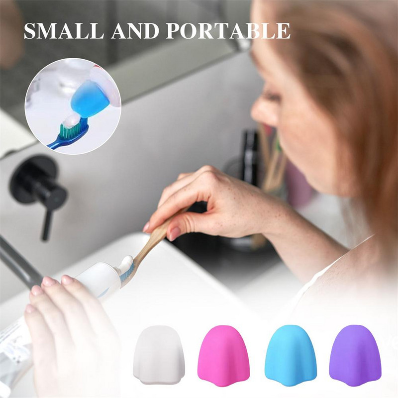 Savaime užsidaranti silikoninė dantų pasta be atliekų dozatoriai, skirti suaugusiems vaikams Vonios kambarys Be netvarkos dantų pastos dangteliai Dantų pastos užpildas