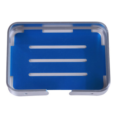 Ziepju trauku uzglabāšanas turētājs melns alumīnija vannas istabas ziepju turētājs dušas sienas dekoratīvie ziepju trauki kaste grozs kvadrāts