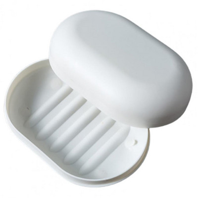 Kutija za sapun Kutija za sapun otporna na vlagu Nepropusna kutija za sapun Dizajn s plastičnim poklopcem Držač sapuna za kupaonicu