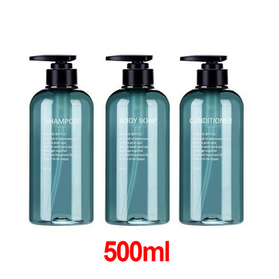 1/3kom dozatori tekućeg sapuna Set boca Kupaonski tekući šampon koji se može ponovno puniti Boca gela za tuširanje Losion Press Empty Empty Container