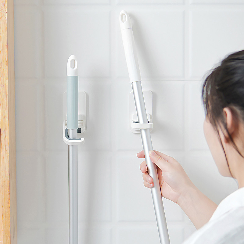 Držač za brisanje metle Zidni nosač Samoljepljivi Nosač za brisanje bez tragova Organizator vješalica