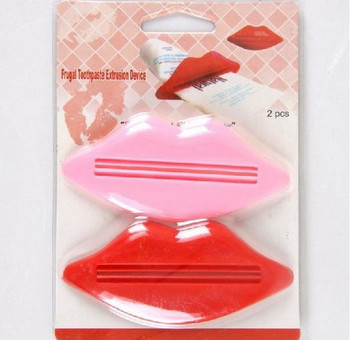 Νέα οδοντόκρεμα πολλαπλών χρήσεων Creative Red Lips Squeeze Device Toothpaste Gels Cream Lotion Squeezer Toothpaste Clip