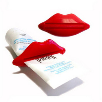 Νέα οδοντόκρεμα πολλαπλών χρήσεων Creative Red Lips Squeeze Device Toothpaste Gels Cream Lotion Squeezer Toothpaste Clip