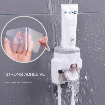 1 PC Creative Wall Mount Automatic Toothpaste Dispenser Αδιάβροχο Lazy Toothpaste Squeezer Θήκη οδοντόβουρτσας Θήκη οδοντόβουρτσας