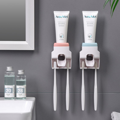 1 PC Creative Wall Mount Automatic Toothpaste Dispenser Αδιάβροχο Lazy Toothpaste Squeezer Θήκη οδοντόβουρτσας Θήκη οδοντόβουρτσας