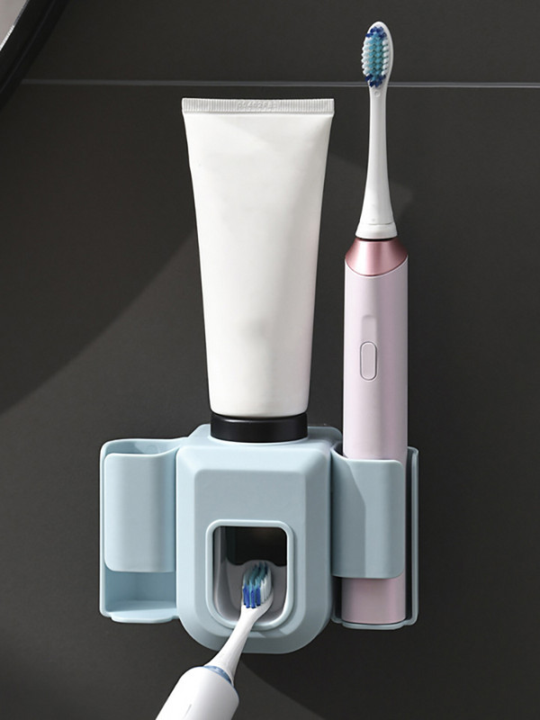 Elektrinis dantų šepetėlio laikiklis Dviejų skylučių sieninis dantų šepetėlio laikiklis Dantų šepetėlio stovas šepetėlio laikiklis Vonios kambario priedai