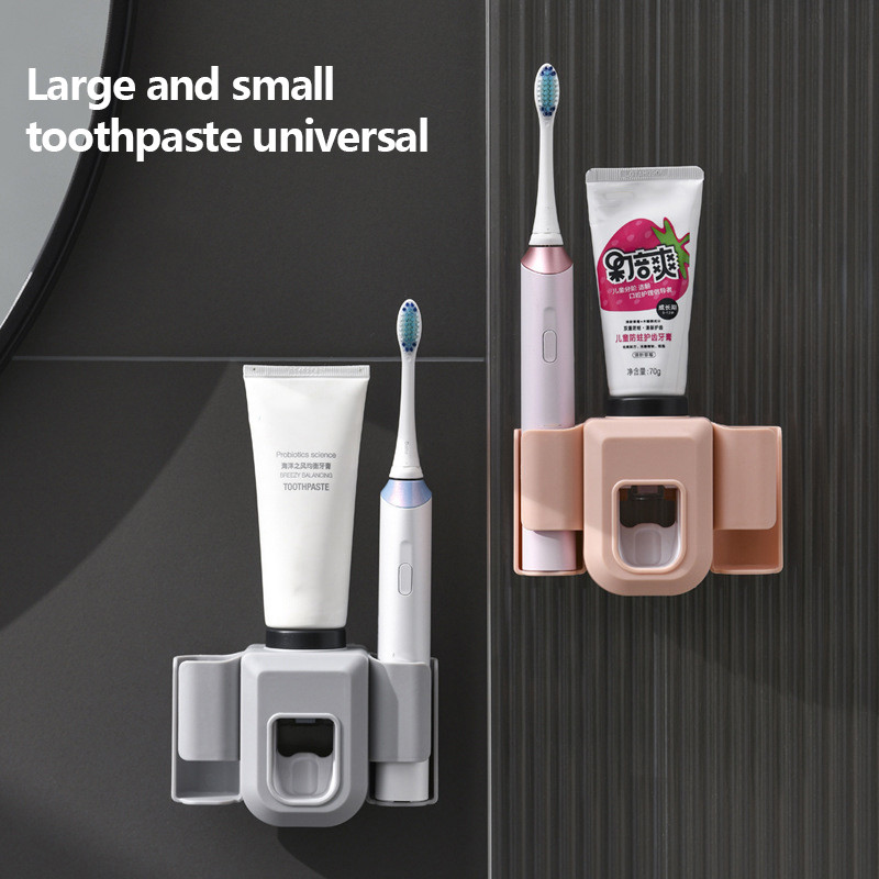 Elektrinis dantų šepetėlio laikiklis Dviejų skylučių sieninis dantų šepetėlio laikiklis Dantų šepetėlio stovas šepetėlio laikiklis Vonios kambario priedai