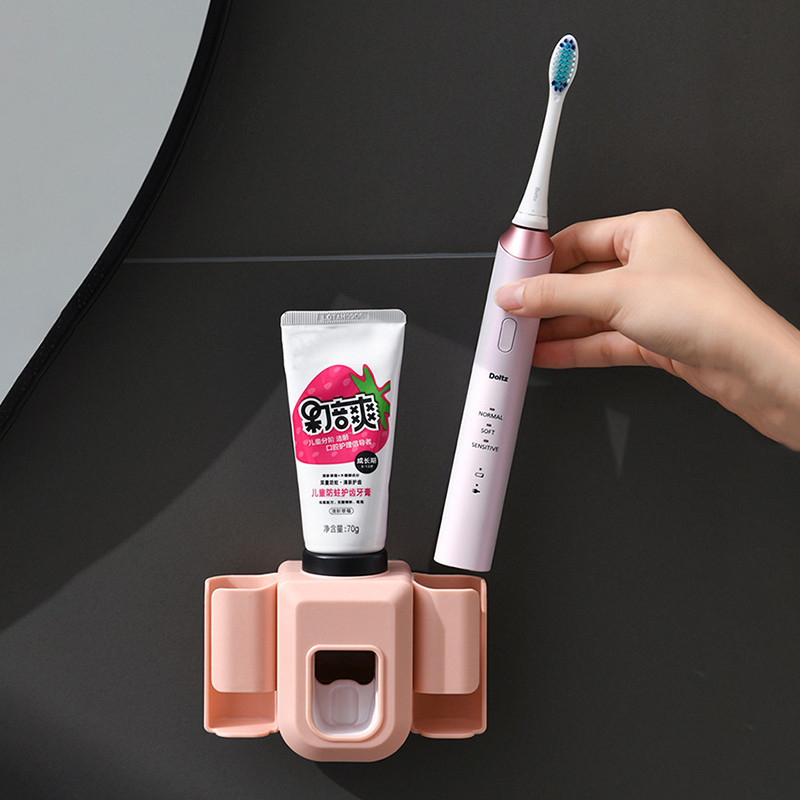 Elektrinis dantų šepetėlio laikiklis Dviejų skylučių sieninis dantų šepetėlio laikiklis Dantų šepetėlio stovas šepetėlio laikiklis Vonios kambario priedai