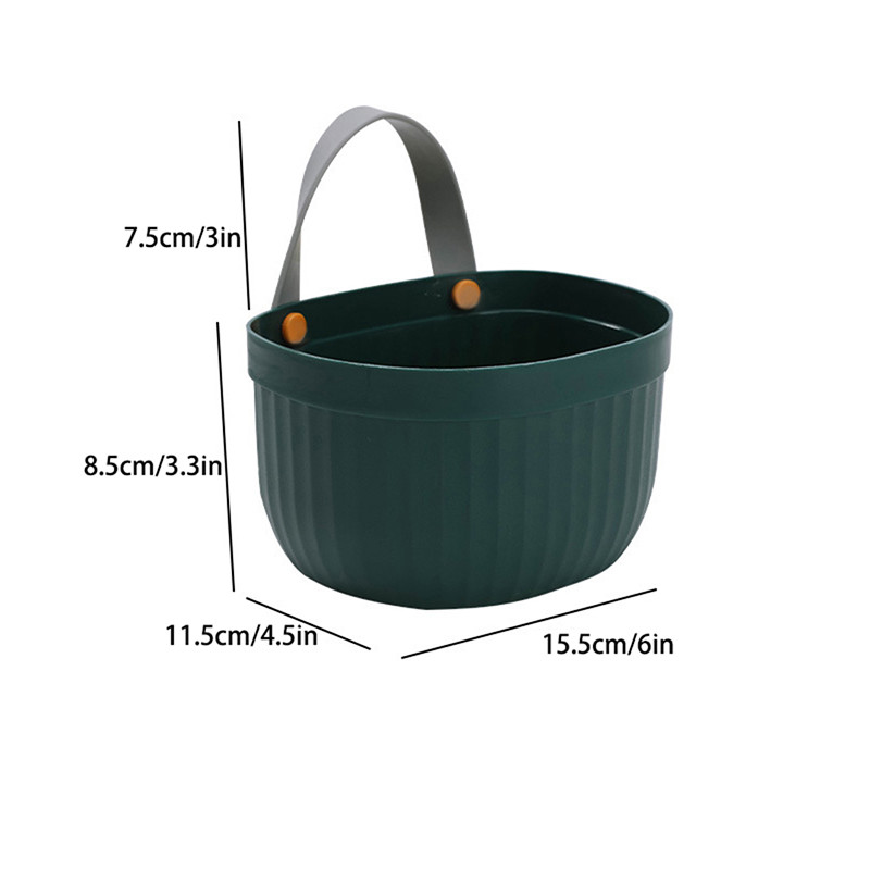 Prijenosna košara za tuš kabinu Plastični organizator Torba za pohranu s ručkama Toaletna torba Kutija za smeće za kupaonicu Kuhinja Spavaonica