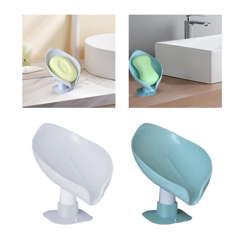 Ukrasna posuda za sapun u obliku lista s držačem za odvod sapuna za tuš kupaonicu