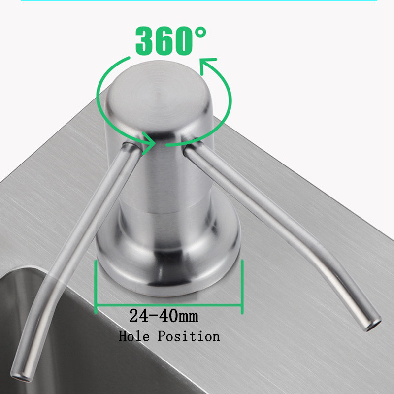 Pumpa za doziranje šampona od nehrđajućeg čelika Boca za čišćenje Produžna cijev Komplet zamjena Dodaci za umivaonik ispod palube