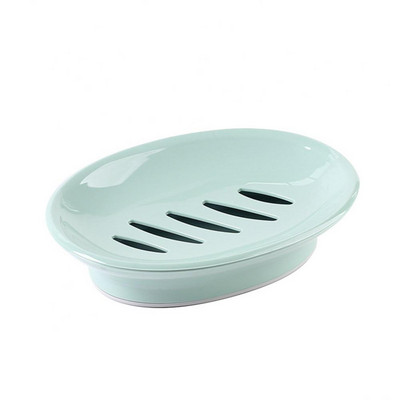 Prijenosni dvoslojni ovalni držač za pohranu sapuna Kutija Stalak Kuhinjski pribor za kupaonsku posudu za sapun