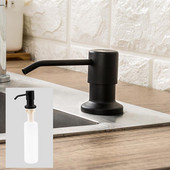 350 ml ziepju dozators nerūsējošā tērauda plastmasas šķidro ziepju dozators losjonu sūkņi, vāks iebūvēts virtuves izlietnes darba virsma