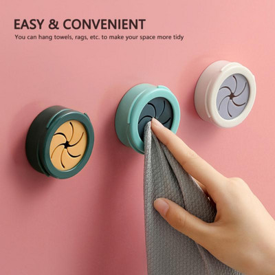Towel Plug Holder Self Adhesive Wall Mounted Kitchen Rags Hook Storage Rack Waterproof Bathroom Towel Dishcloth Clip Storage