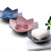 Silikonska kutija za sapun u obliku lotosa Neklizajuća posuda za sapun s drenažom Posuda za sapun Kupaonski pribor