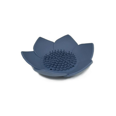 Silikonska kutija za sapun u obliku lotosa Neklizajuća posuda za sapun s drenažom Posuda za sapun Kupaonski pribor