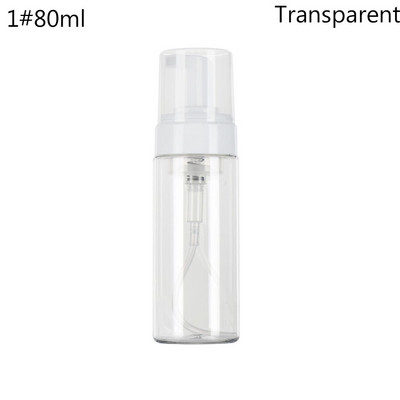 Caurspīdīgs zils šampūns losjons dušas želeja putu sūkņa pudeles putojošās pudeles šķidrās ziepes saputotu putu punktu iepildīšana pudelēs