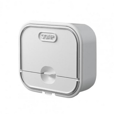 Držač posudice za sapun Dvoslojni stalak za ocjeđivanje Kontejner Ukrasna kreativna zidna kutija za sapun s poklopcem Polica za ocjeđivanje