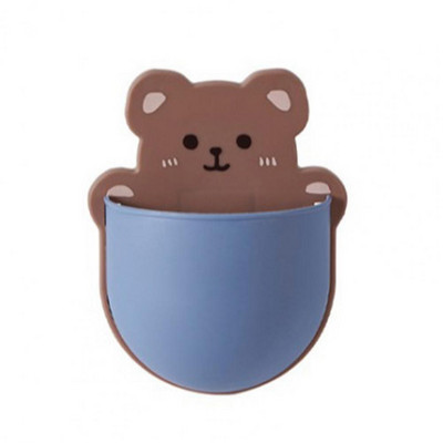 Zidna torbica za pohranu Drenažni sapun Kuhinjska zidna kutija za pohranu Dizajn rupe Crtani film Izvrsna nosivost Protuklizna Samoljepljiva zaštita