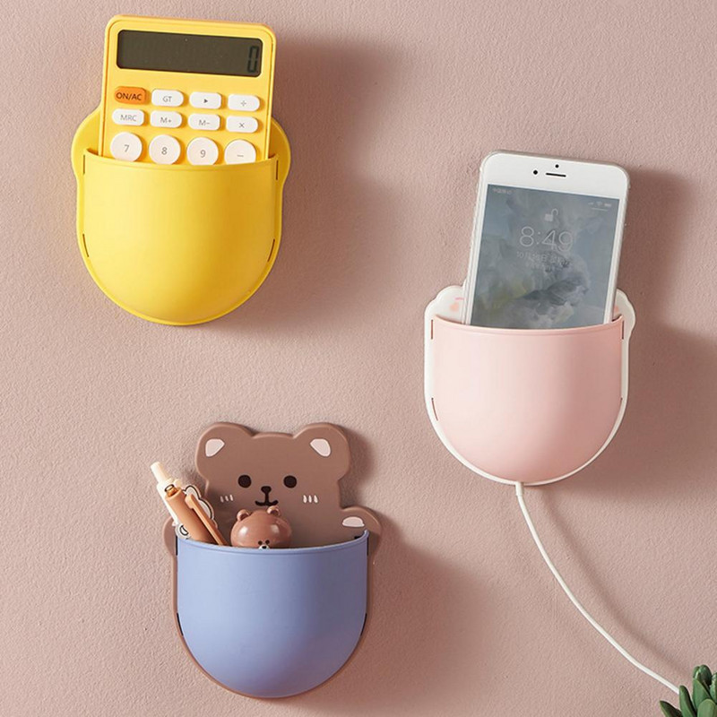 Zidna torbica za pohranu Drenažni sapun Kuhinjska zidna kutija za pohranu Dizajn rupe Crtani film Izvrsna nosivost Protuklizna Samoljepljiva zaštita